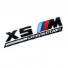 Emblema X5M Competition spate portbagaj BMW, Negru matt