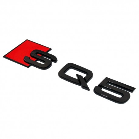 Emblema SQ5 spate portbagaj Audi, Negru