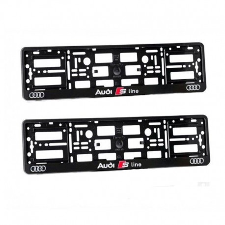 Set 2 bucati suport numar inmatriculare Sline Audi