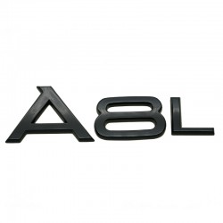 Emblema A8L pentru Audi,Negru lucios