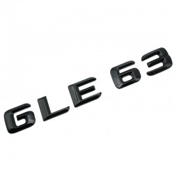 Emblema GLE 63 Negru,pentru spate portbagaj Mercedes