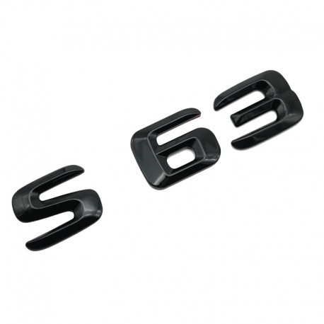 Emblema S 63 Negru,pentru spate portbagaj Mercedes