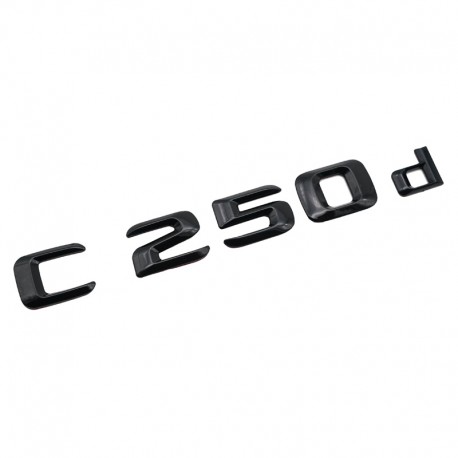 Emblema C 250d Negru,pentru spate portbagaj Mercedes