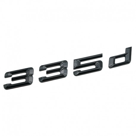 Emblema 330d Negru lucios, spate portbagaj BMW