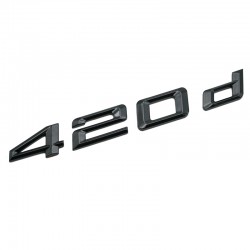 Emblema 420d Negru lucios, spate portbagaj BMW
