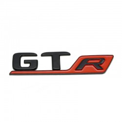 Emblema GTR spate portbagaj Mercedes, negru cu rosu