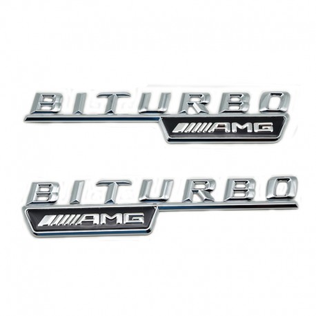 Set 2 embleme Biturbo AMG aripa Mercedes