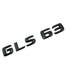 Emblema GLS 63 Negru, pentru spate portbagaj Mercedes