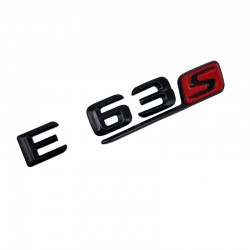 Emblema E 63_S Negru cu rosu, pentru spate portbagaj Mercedes