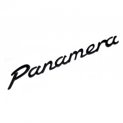 Emblema Panamera spate portbagaj Porsche, negru