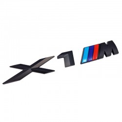 Emblema X1M spate portbagaj BMW, negru