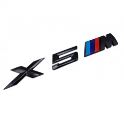 Emblema X5M spate portbagaj BMW, negru
