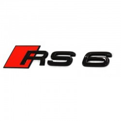 Emblema RS6 Audi Sline, negru
