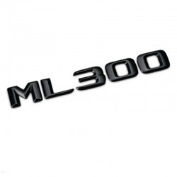 Emblema ML 300 pentru spate portbagaj Mercedes, Negru