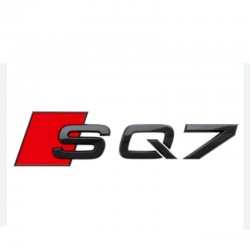 Emblema SQ7 spate portbagaj Audi, Negru