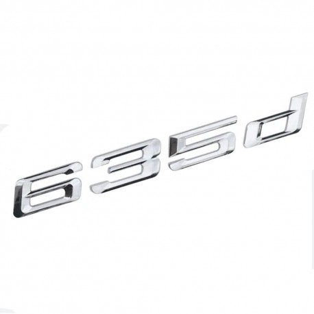 Emblema 635d pentru spate portbagaj BMW, chrom