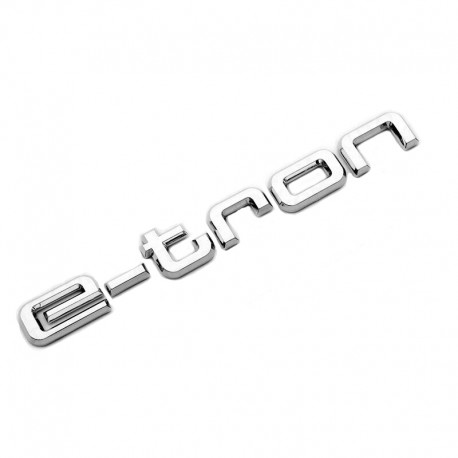 Emblema e-tron pentru spate portbagaj Audi, chrom