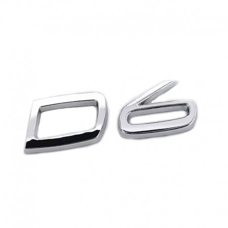 Emblema D6 spate portbagaj Volvo