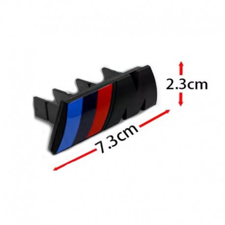 Emblema M pentru grila fata BMW, 7x2.5, negru