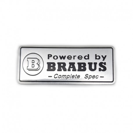 Emblema Brabus pentru Mercedes, 8x3cm, gri