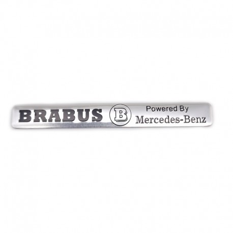 Emblema Brabus pentru Mercedes, 10x1.5cm, gri