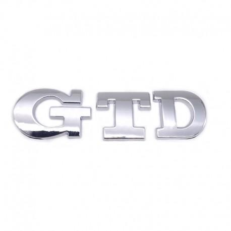 Emblema GTD spate portbagaj Volkswagen , chrom