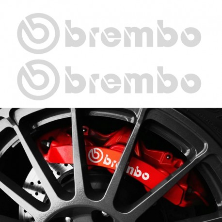 Set 4 Stickere Brembo pentru etriere , gri