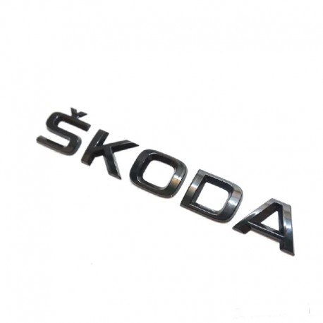 Emblema SKODA pentru spate portbagaj, negru