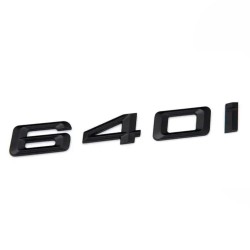 Emblema 640i spate portbagaj BMW, negru