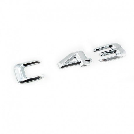 Emblema C 43 pentru spate portbagaj Mercedes, chrom