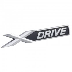 Emblema XDrive gri matt, metal, pentru BMW