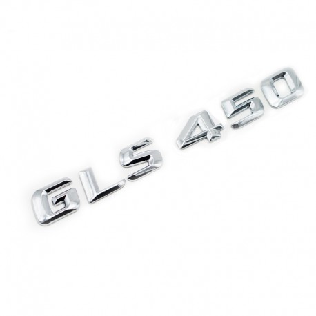Emblema GLS 450 pentru spate portbagaj Mercedes, chrom