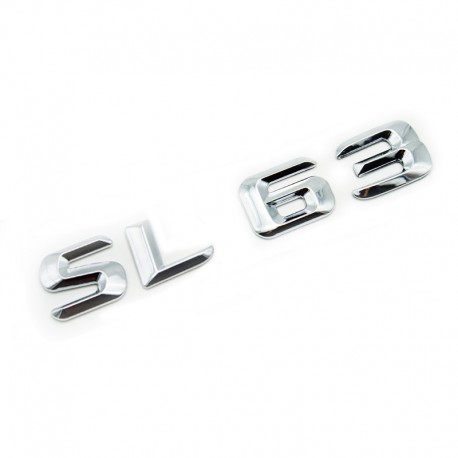 Emblema SL 63 pentru spate portbagaj Mercedes, chrom