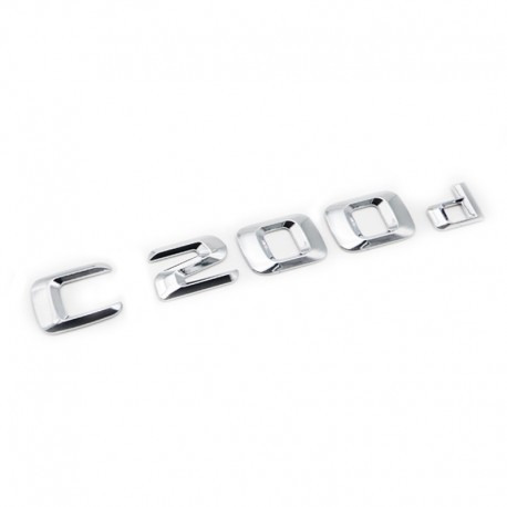 Emblema C 200d pentru spate portbagaj Mercedes, chrom