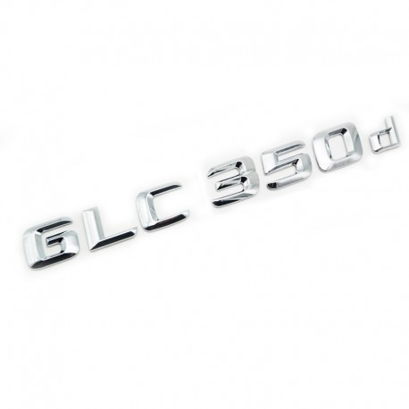 Emblema GLC 350d pentru spate portbagaj Mercedes, chrom