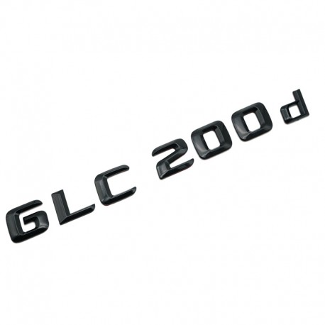 Emblema GLC 200d pentru spate portbagaj Mercedes, Negru