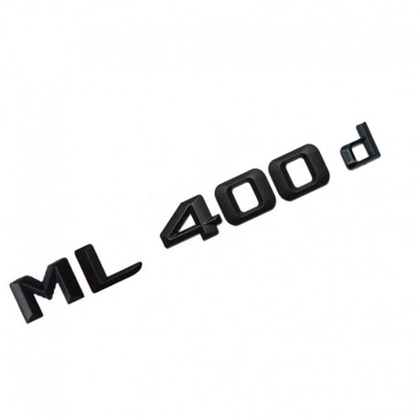 Emblema ML 400d pentru spate portbagaj Mercedes, Negru