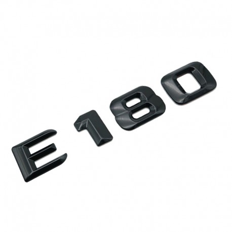 Emblema E 180 pentru spate portbagaj Mercedes, Negru