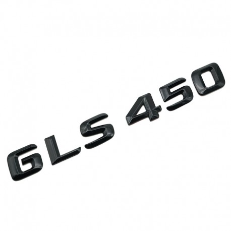 Emblema GLS 450 pentru spate portbagaj Mercedes, Negru