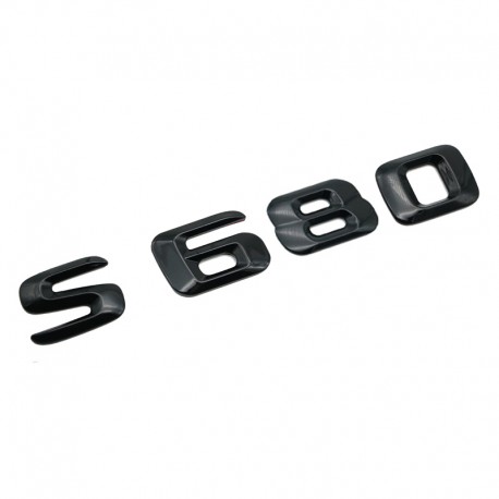 Emblema S 680 pentru spate portbagaj Mercedes, Negru