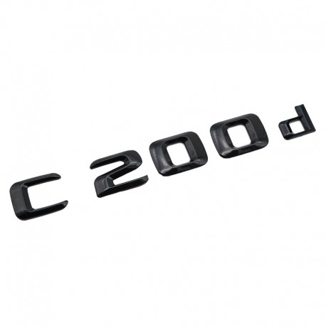 Emblema C 200d pentru spate portbagaj Mercedes, Negru