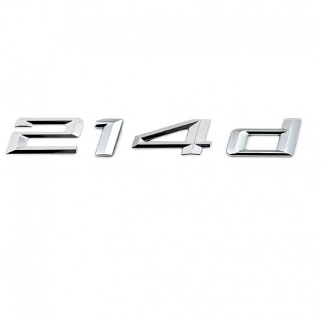 Emblema 214d pentru spate portbagaj BMW, chrom