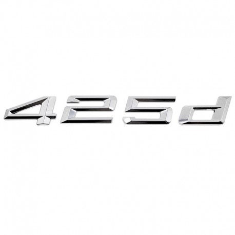 Emblema 425d pentru spate portbagaj BMW, chrom