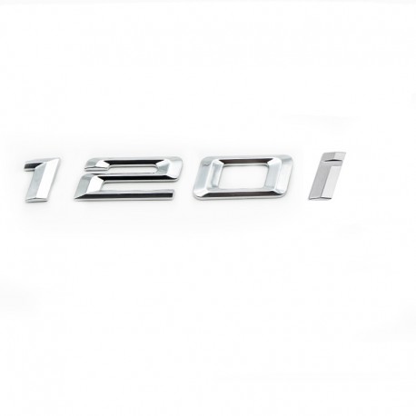 Emblema 120i pentru spate portbagaj BMW, chrom