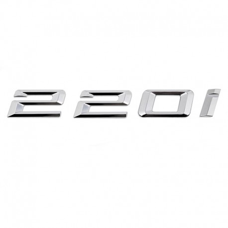 Emblema 220i pentru spate portbagaj BMW, chrom