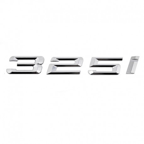 Emblema 325i pentru spate portbagaj BMW, chrom