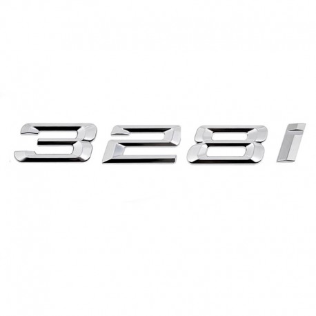Emblema 328i pentru spate portbagaj BMW, chrom