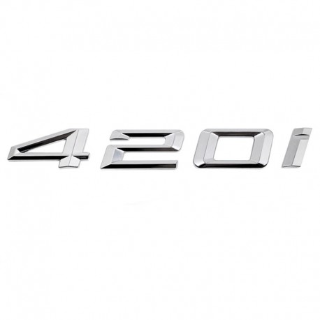Emblema 420i pentru spate portbagaj BMW, chrom