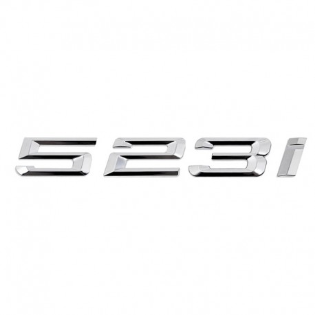 Emblema 523i pentru spate portbagaj BMW, chrom