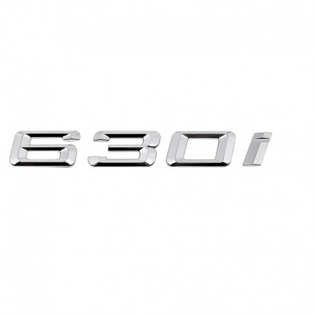 Emblema 630i pentru spate portbagaj BMW, chrom